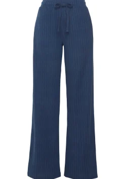 Homewear|LASCANA Homewearhose blau-meliert