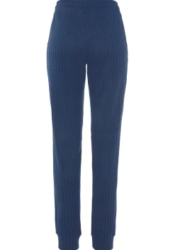 Homewear|LASCANA Homewearhose blau-meliert