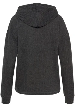 Pullover|LASCANA Hoodie anthrazit-meliert