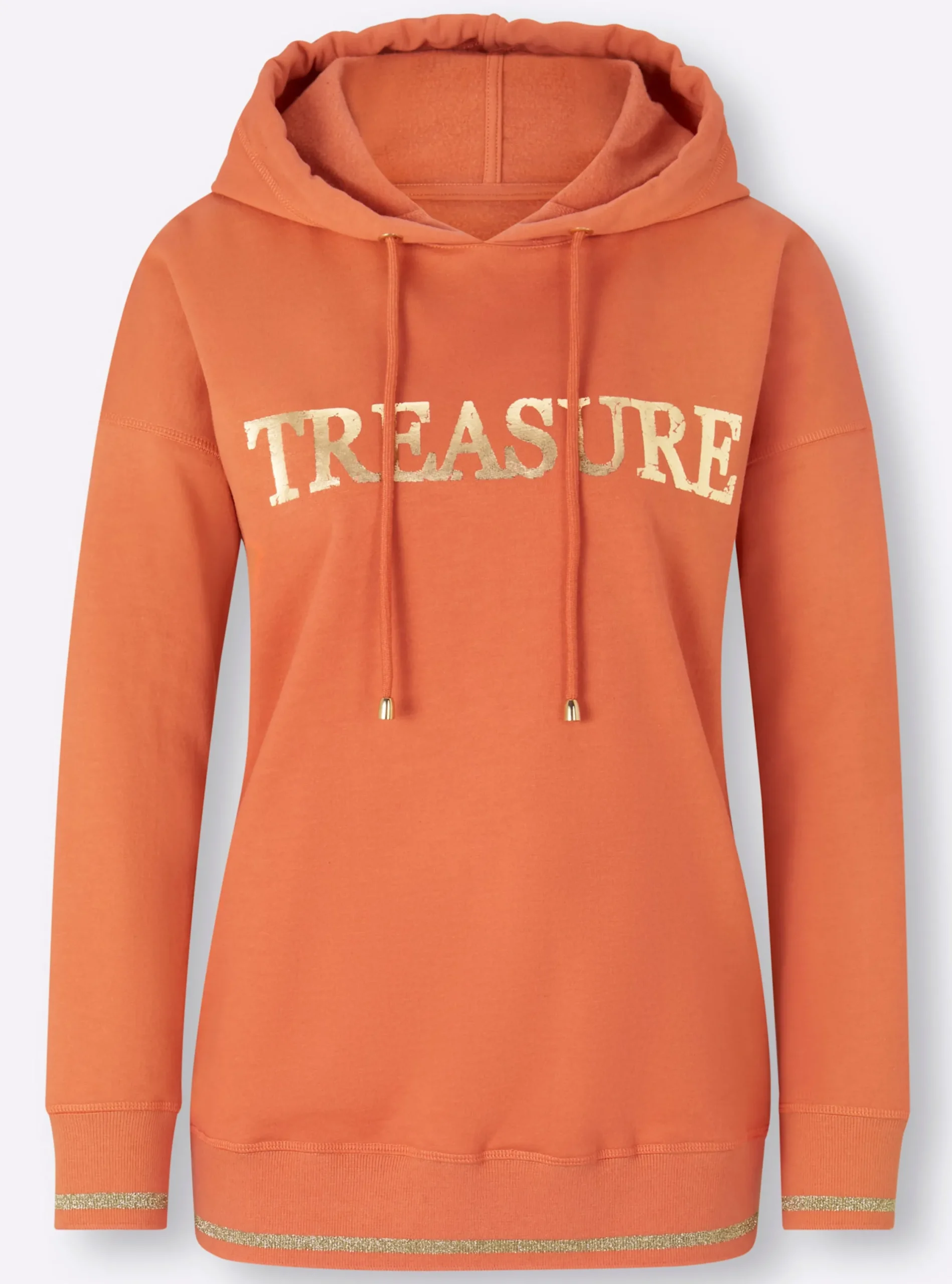 Pullover|heine Hoodie papaya-bedruckt