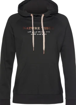Homewear|Strandmode|LASCANA Hoodie schwarz
