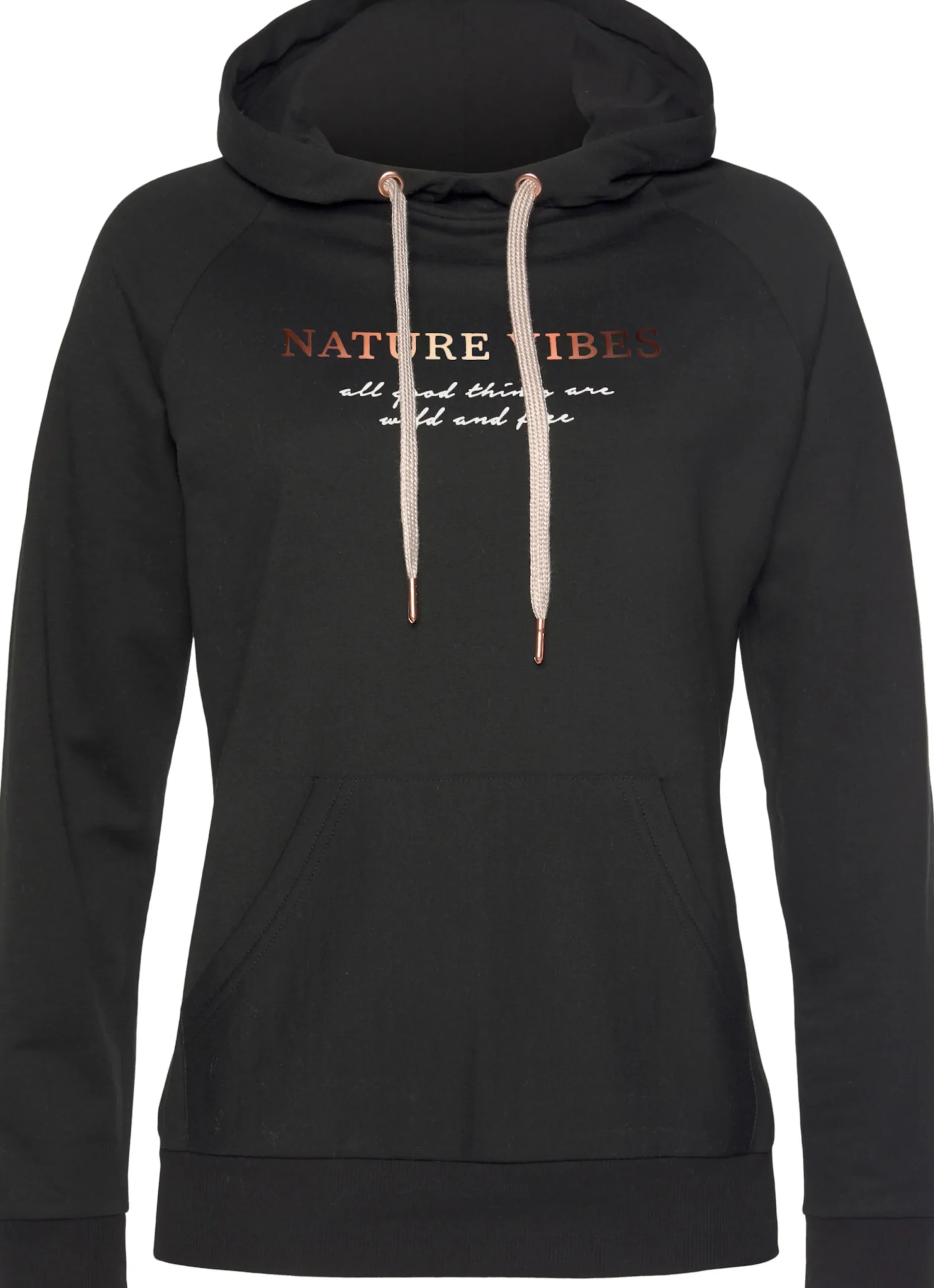 Homewear|Strandmode|LASCANA Hoodie schwarz