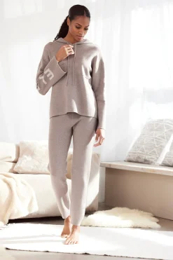 Strandmode|Elbsand Hoodie taupe