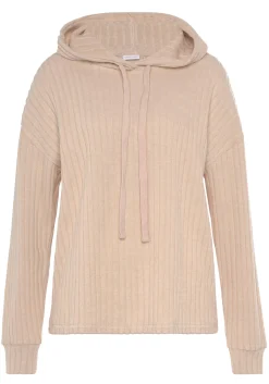 Pullover|LASCANA Hoodie sand-meliert