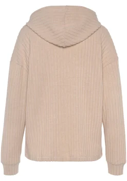 Pullover|LASCANA Hoodie sand-meliert