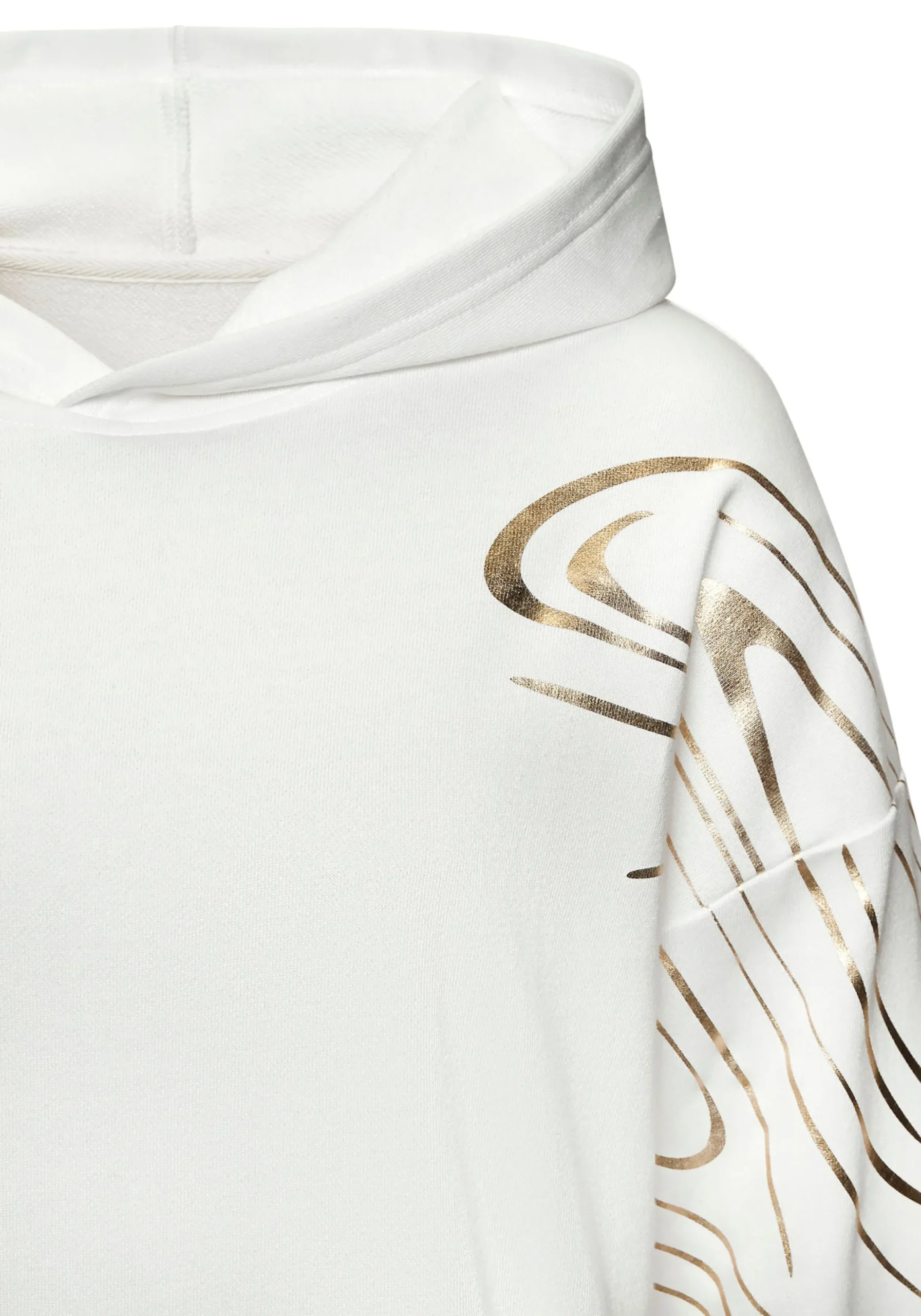 Pullover|LASCANA ACTIVE Hoodie weiß,gold