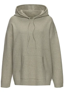 Strandmode|Elbsand Hoodie olivmeliert