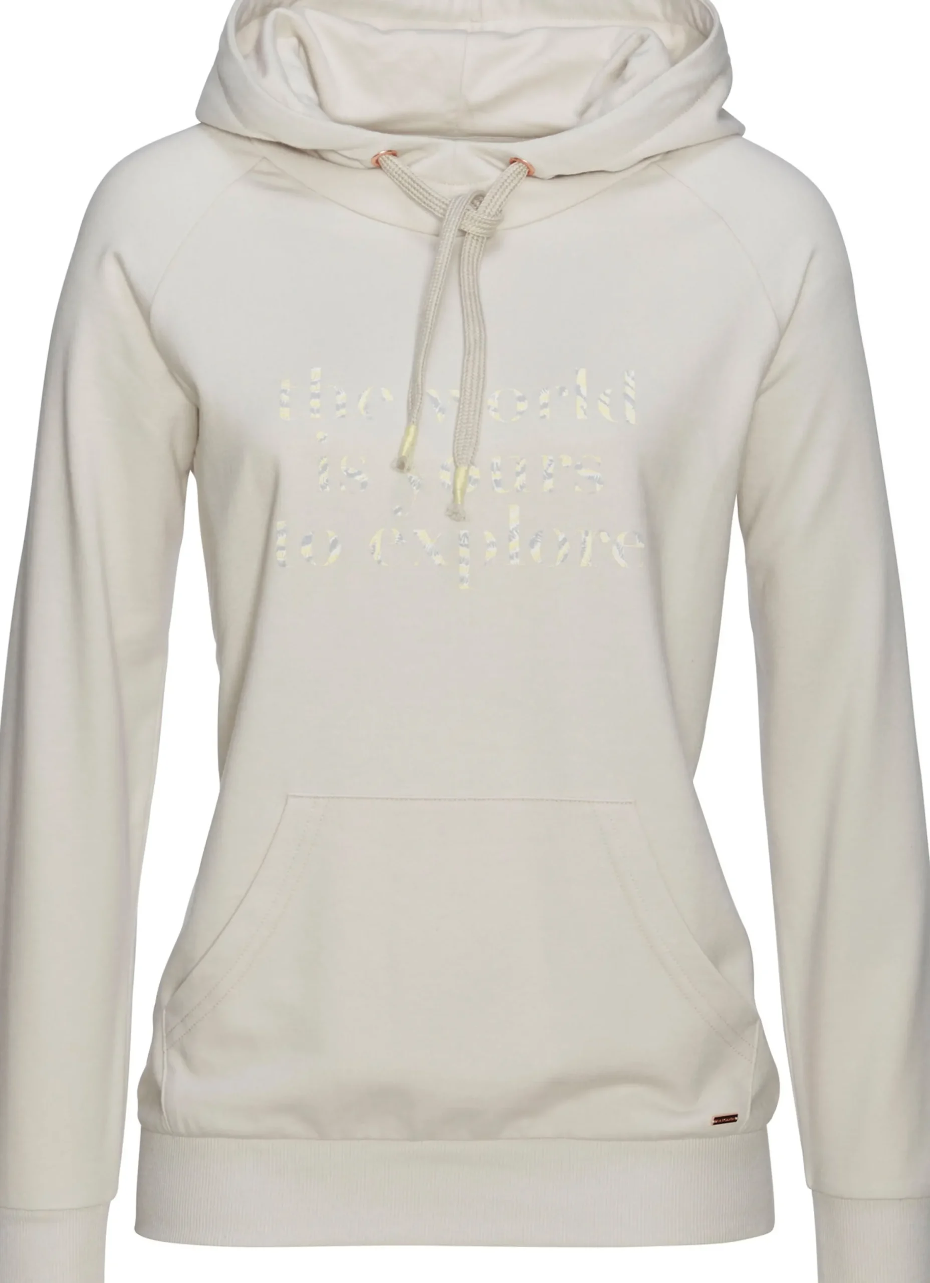 Pullover|LASCANA Hoodie hellgrau