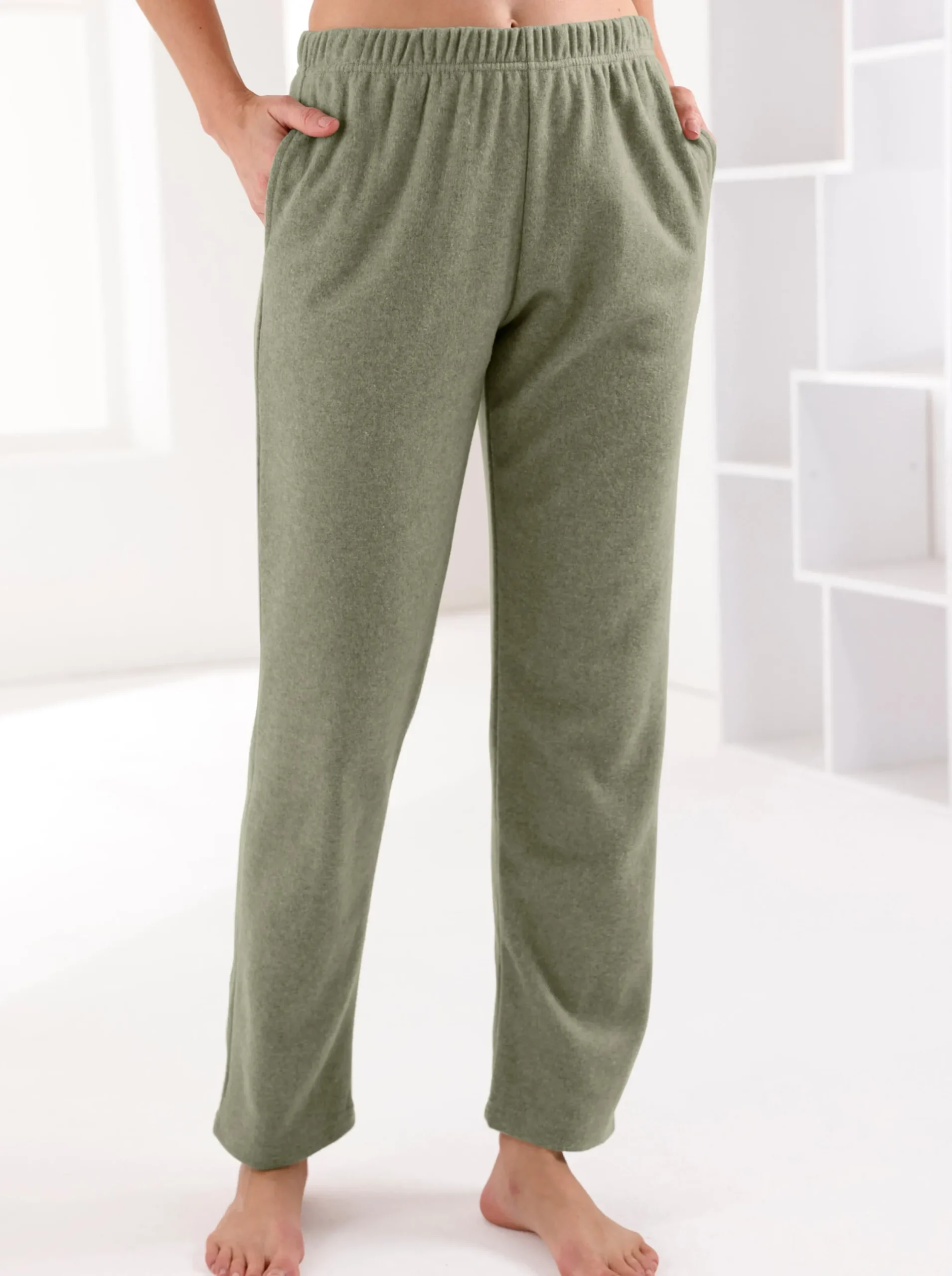 Homewear|Plantier Hose schilf-meliert
