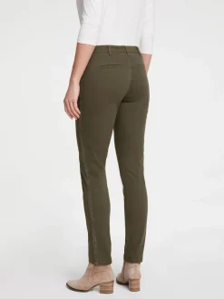 Hosen|heine Hose dunkeloliv