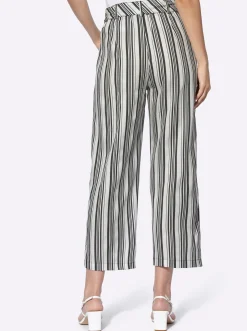 Hosen|heine 7/8-Hose schwarz-weiß-gestreift