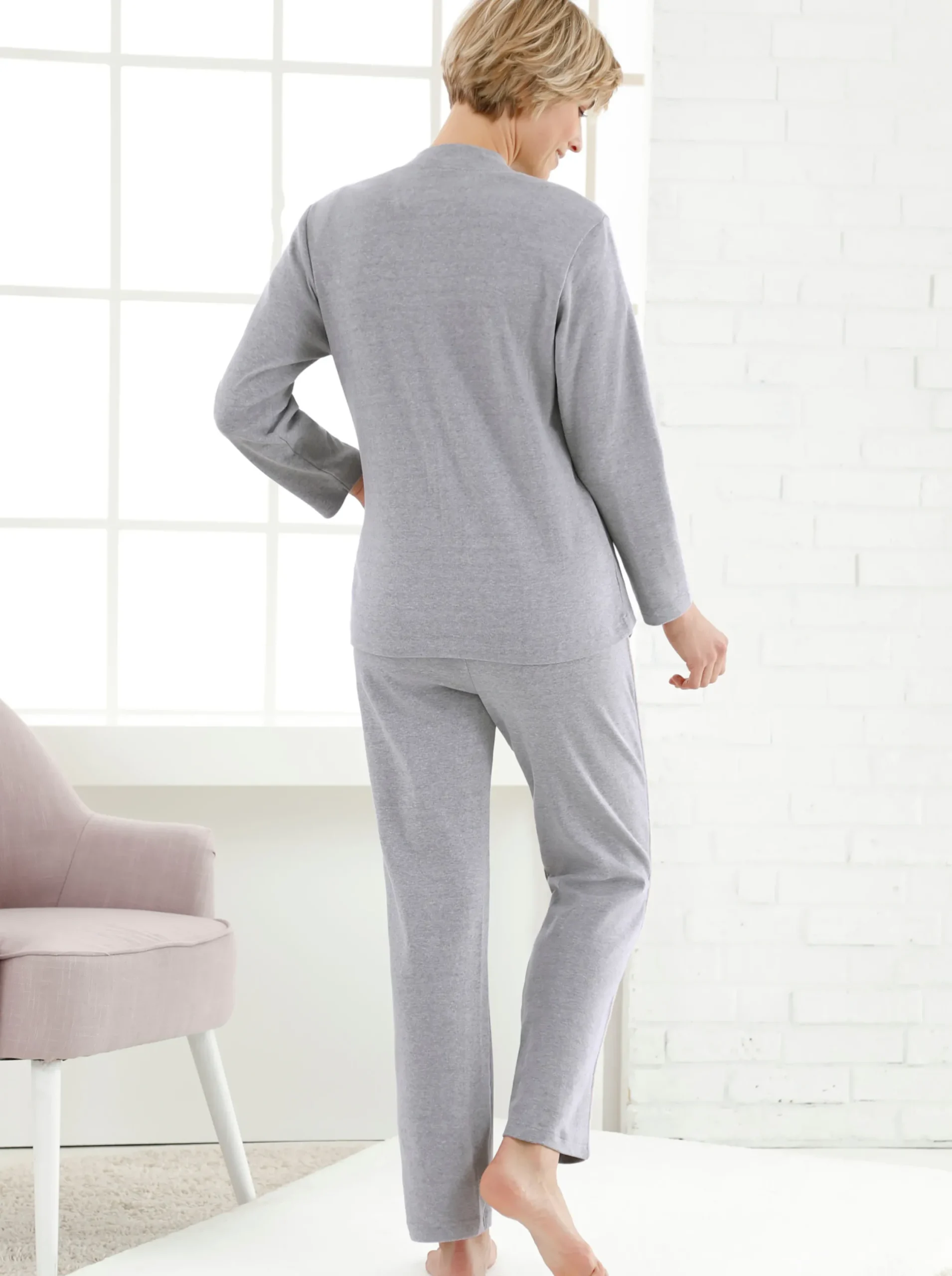 Homewear|Homewear|feel good Hose grau-meliert