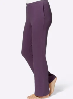 Homewear|feel good Hose traube+nachtblau