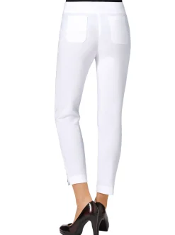 Hosen| 7/8-Hose in Bengalin-Qualität weiß