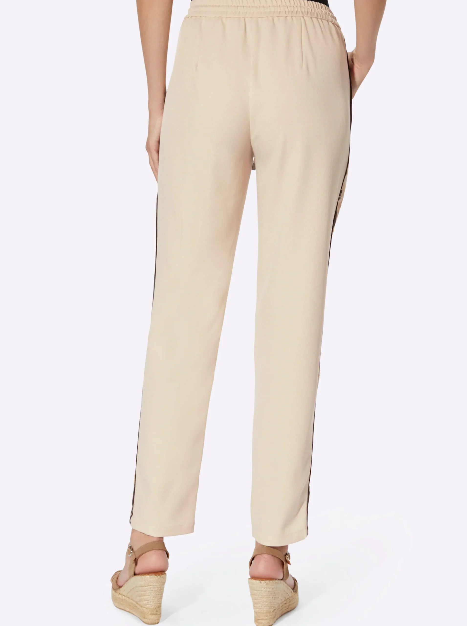 Hosen|heine 7/8-Hose in Karottenform sand