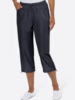 Hosen| 7/8-Hose in Microfaser-Qualität marine