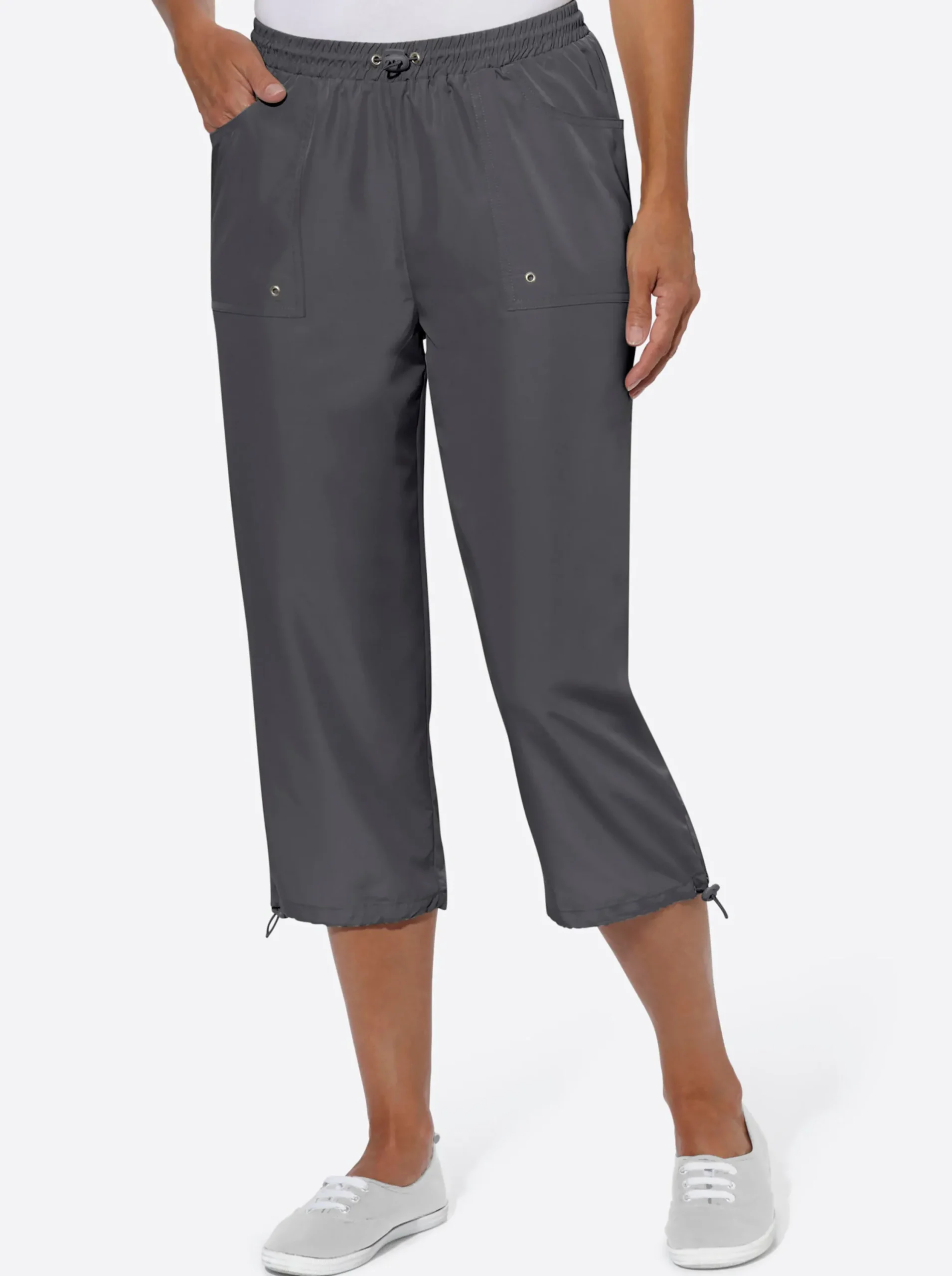 Hosen| 7/8-Hose in Microfaser-Qualität anthrazit