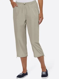 Hosen| 7/8-Hose in Microfaser-Qualität stein