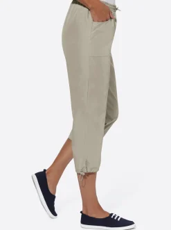 Hosen| 7/8-Hose in Microfaser-Qualität stein