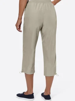 Hosen| 7/8-Hose in Microfaser-Qualität stein