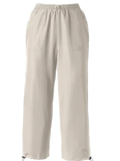 Hosen| 7/8-Hose in Microfaser-Qualität stein
