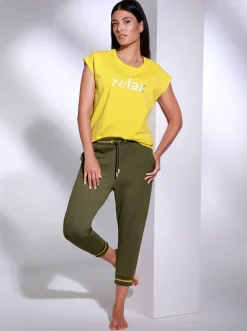 Homewear|Homewear|feel good Hose 3/4-lang oliv