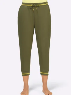 Homewear|Homewear|feel good Hose 3/4-lang oliv