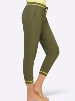 Homewear|Homewear|feel good Hose 3/4-lang oliv