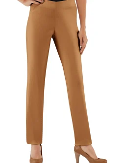 Hosen|Stehmann Comfort line Hose mit Dehnbund, Viskose-Qualität cognac