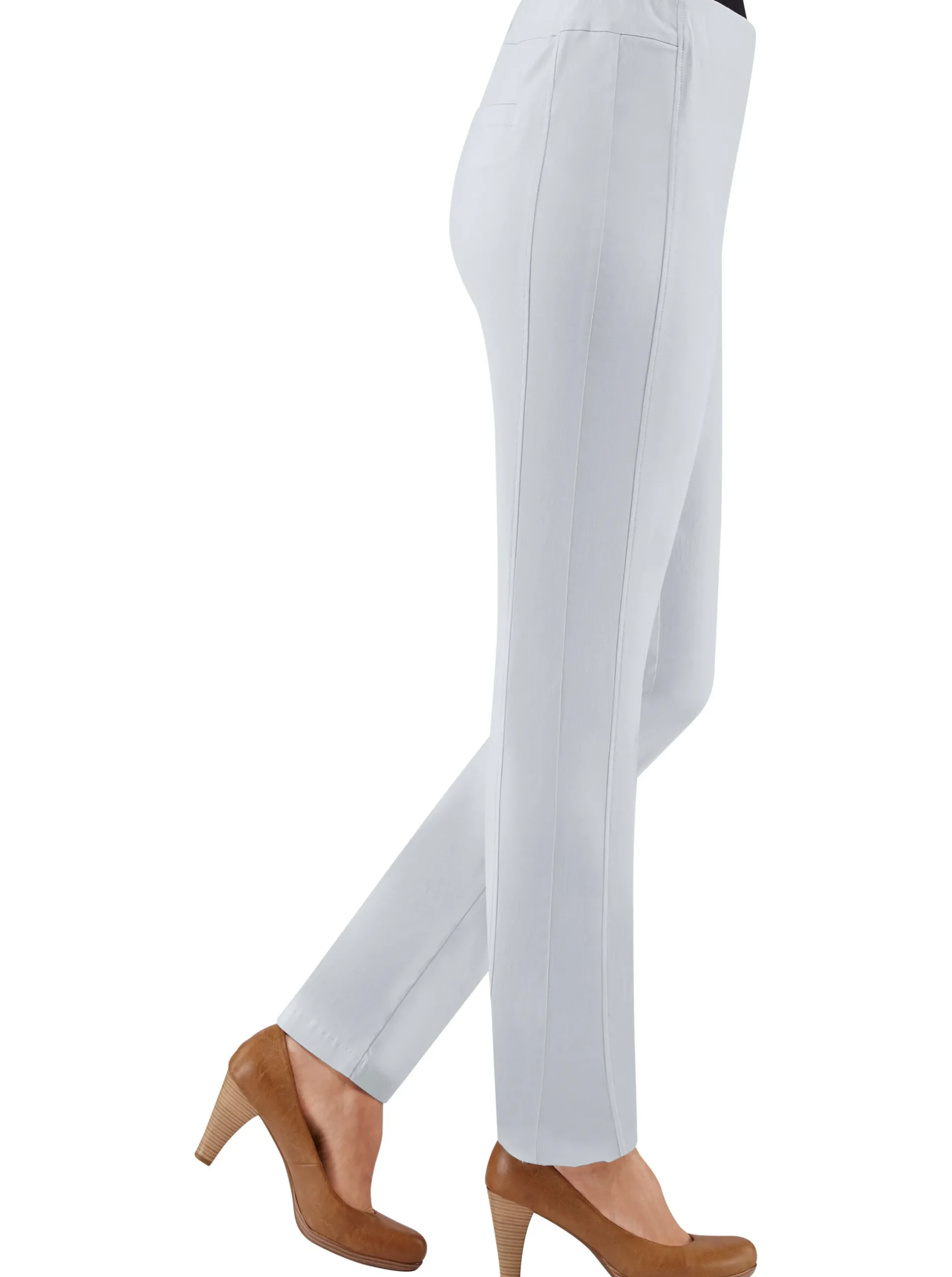 Hosen|Stehmann Comfort line Hose mit Dehnbund, Viskose-Qualität hellblau
