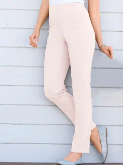 Hosen|Stehmann Comfort line Hose mit Dehnbund, Viskose-Qualität rosé