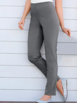 Hosen|Stehmann Comfort line Hose mit Dehnbund, Viskose-Qualität grafit