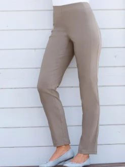 Hosen|Stehmann Comfort line Hose mit Dehnbund, Viskose-Qualität taupe
