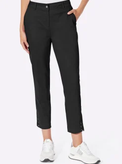 Hosen|heine 7/8-Hose mit Gürtelschlaufen schwarz