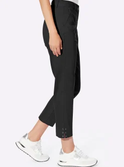 Hosen|heine 7/8-Hose mit Gürtelschlaufen schwarz