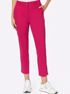 Hosen|heine 7/8-Hose mit Gürtelschlaufen pink