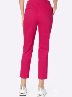 Hosen|heine 7/8-Hose mit Gürtelschlaufen pink