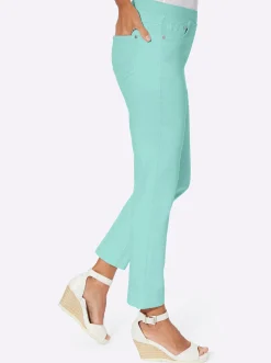Strandmode| 7/8-Hose mit Jersey-Bund in softer Qualität mint
