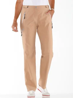 Hosen| Hose mit Klettverschluss am Bund camel
