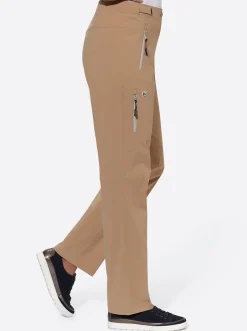 Hosen| Hose mit Klettverschluss am Bund camel