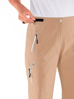 Hosen| Hose mit Klettverschluss am Bund camel