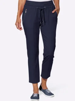 Hosen| 7/8-Hose mit Reißverschluss-Taschen marine