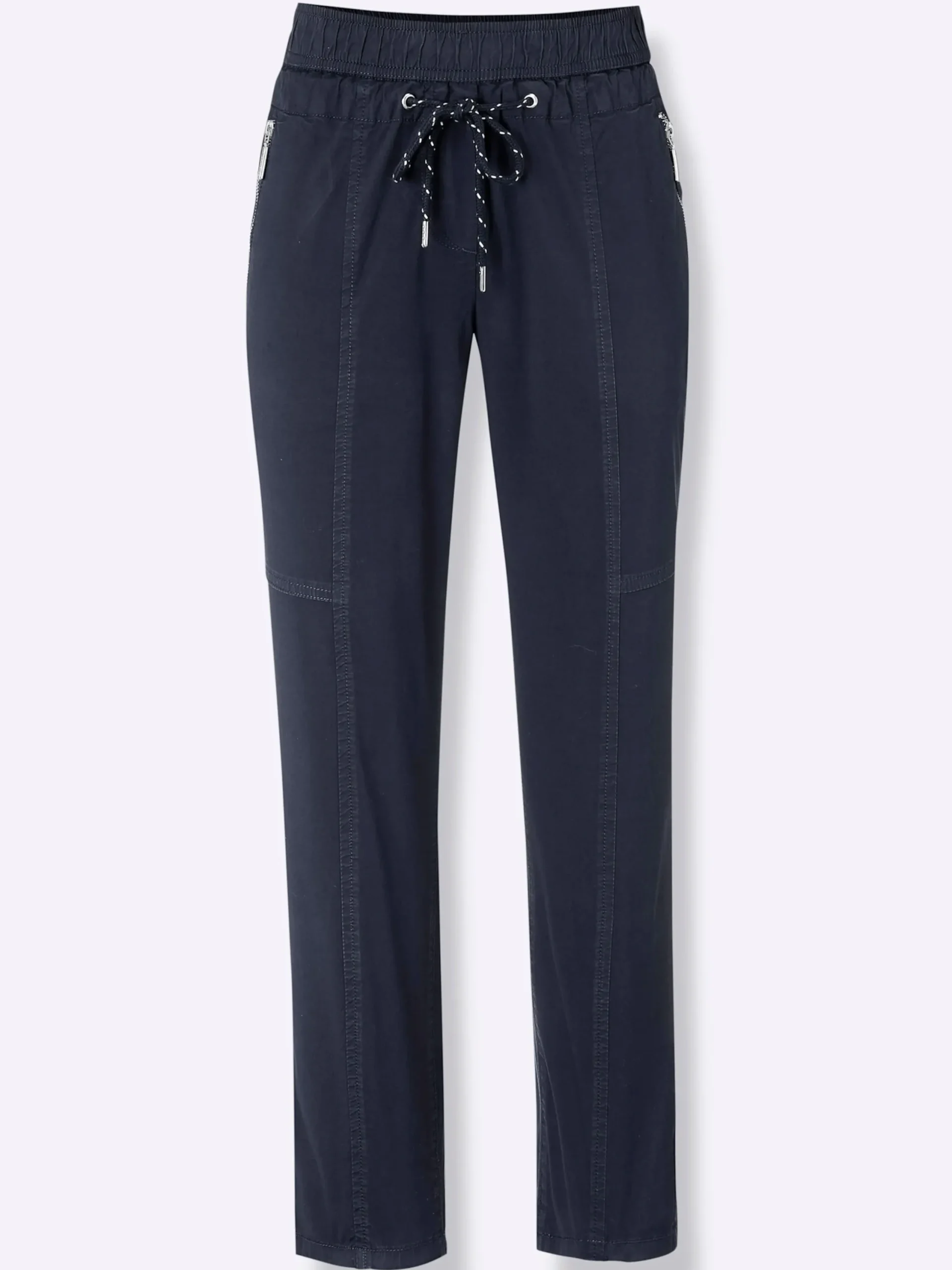 Hosen| 7/8-Hose mit Reißverschluss-Taschen marine