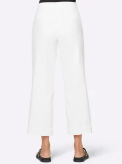 Hosen|heine 7/8-Hose mit weitem Bein ecru