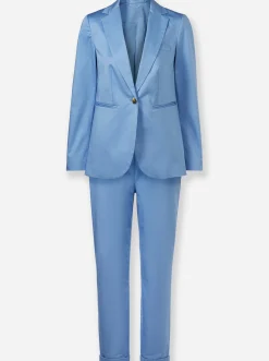Hosen|heine Hosenanzug himmelblau