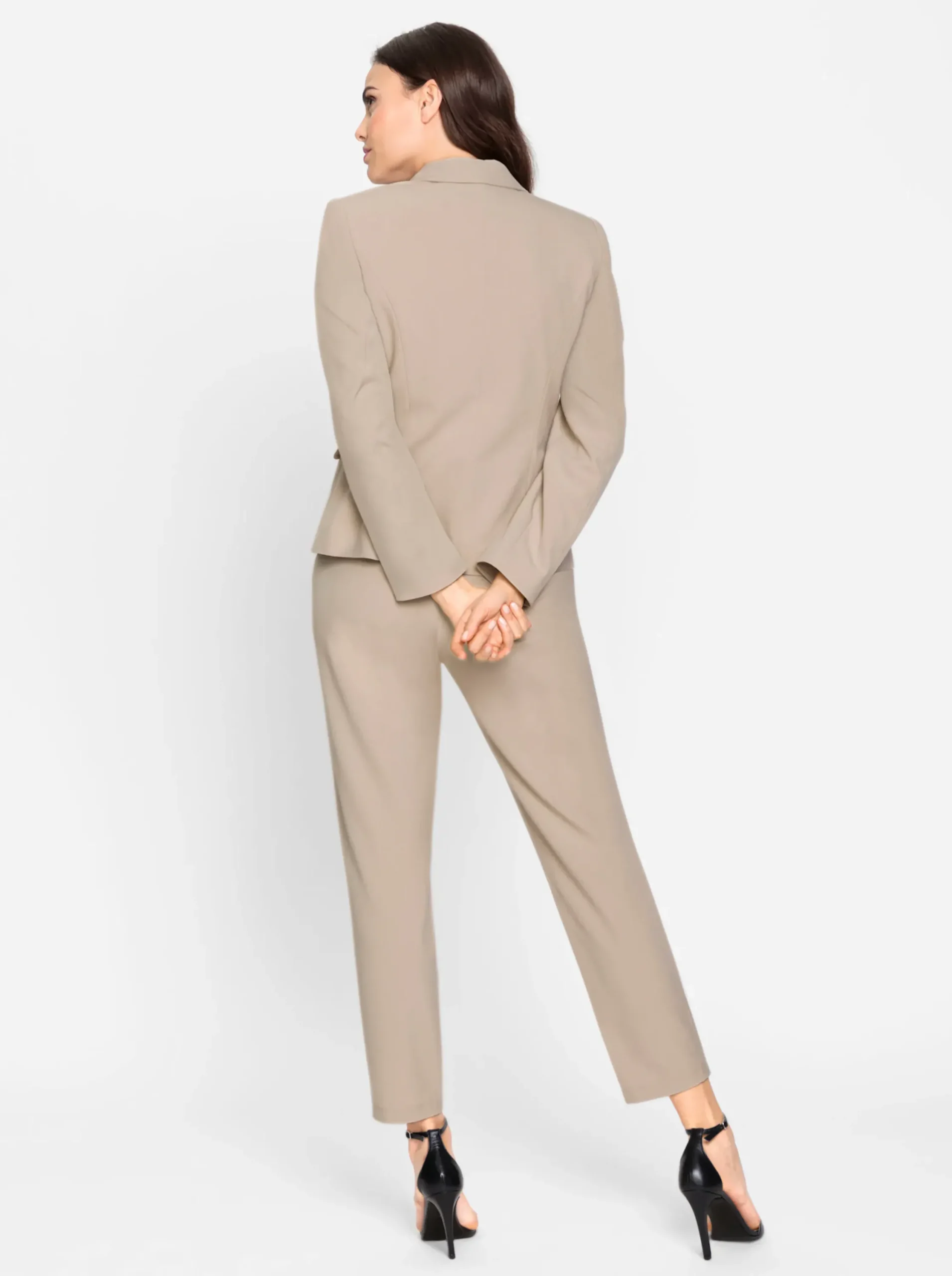 Hosenanzüge|heine Hosenanzug in elastischer Qualität beige