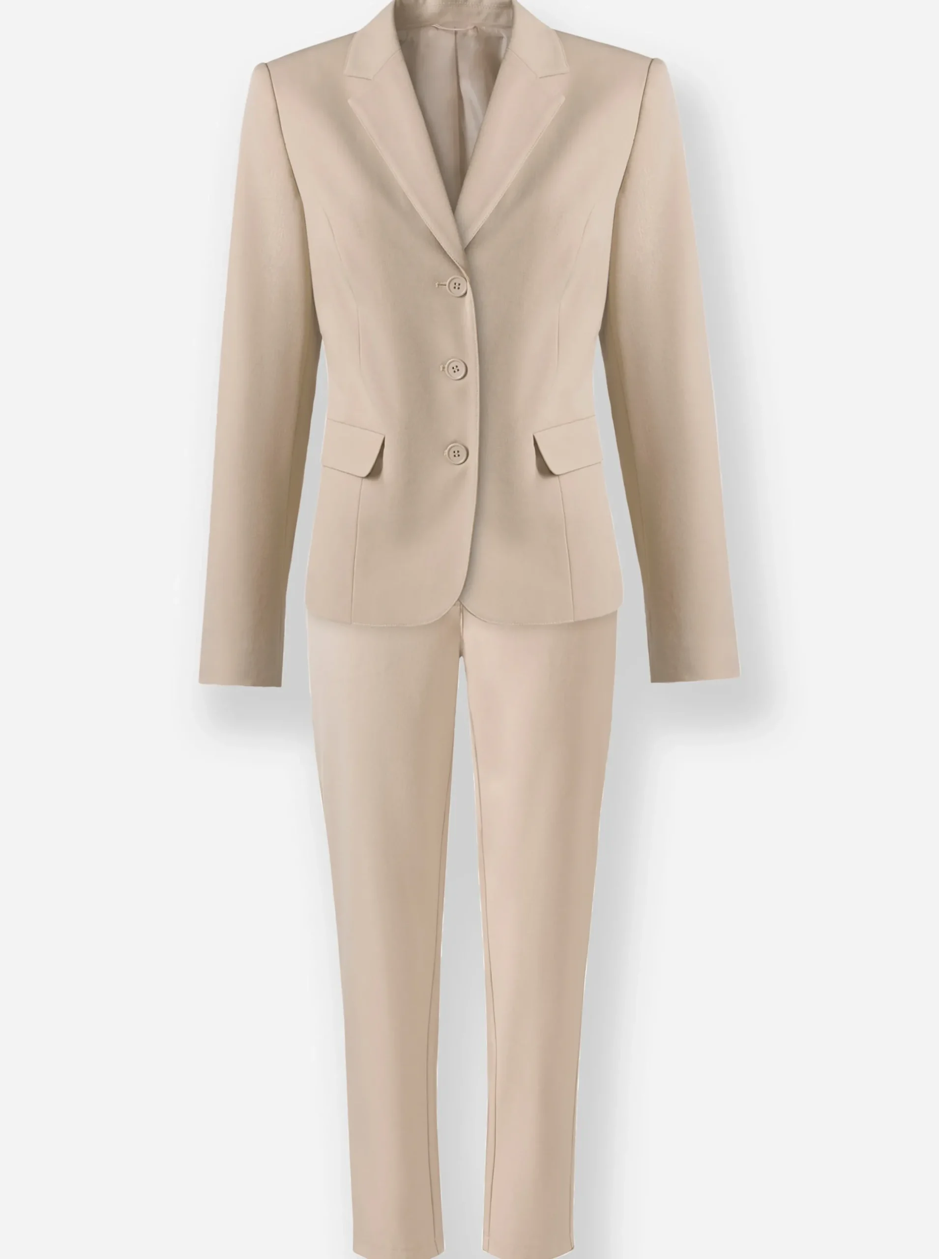 Hosenanzüge|heine Hosenanzug in elastischer Qualität beige