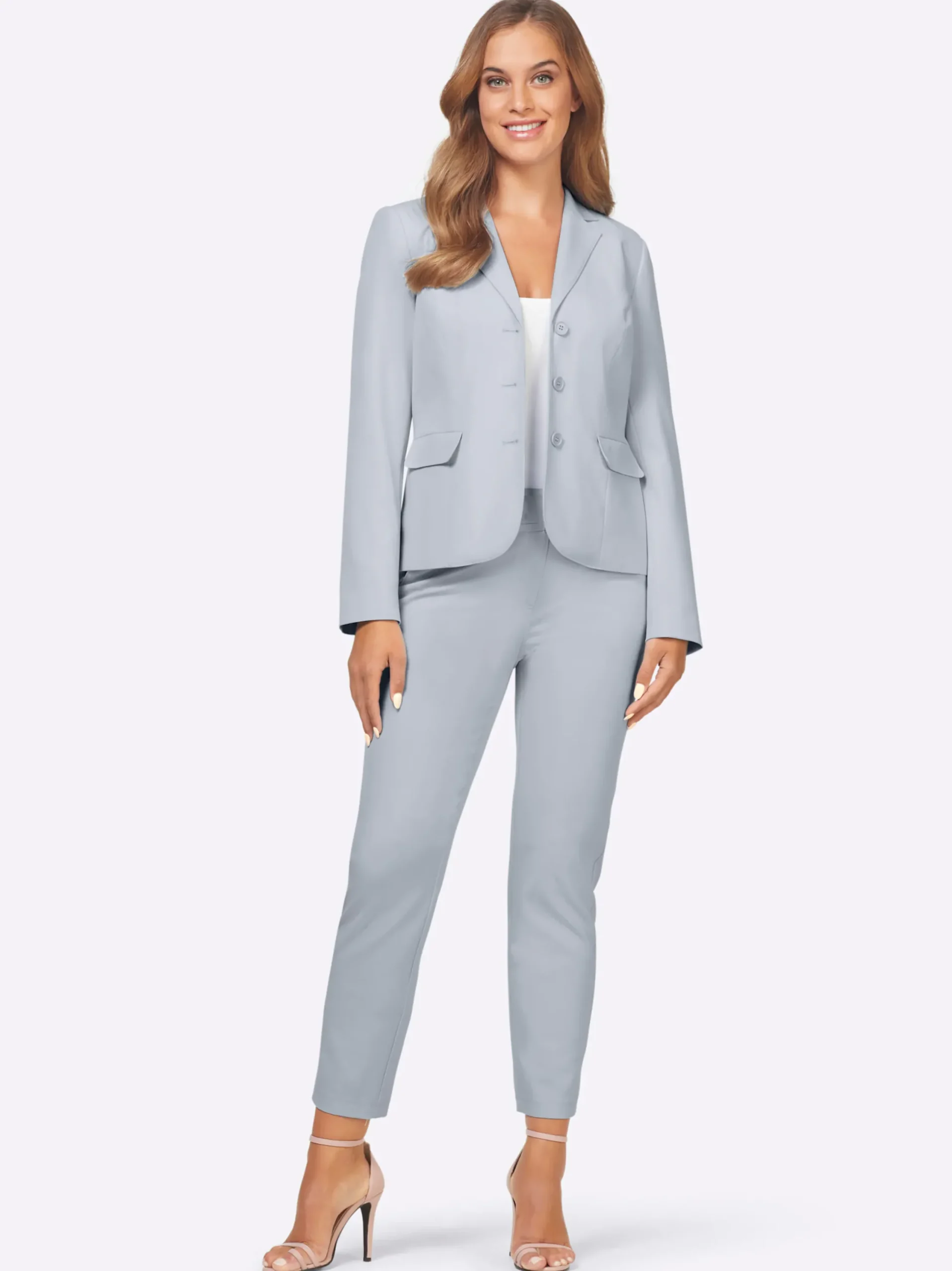 Hosenanzüge|Hosen|heine Hosenanzug in elastischer Qualität hellblau
