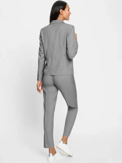 Hosenanzüge|Hosen|heine Hosenanzug in Stretch-Qualität ecru-schwarz-gemustert