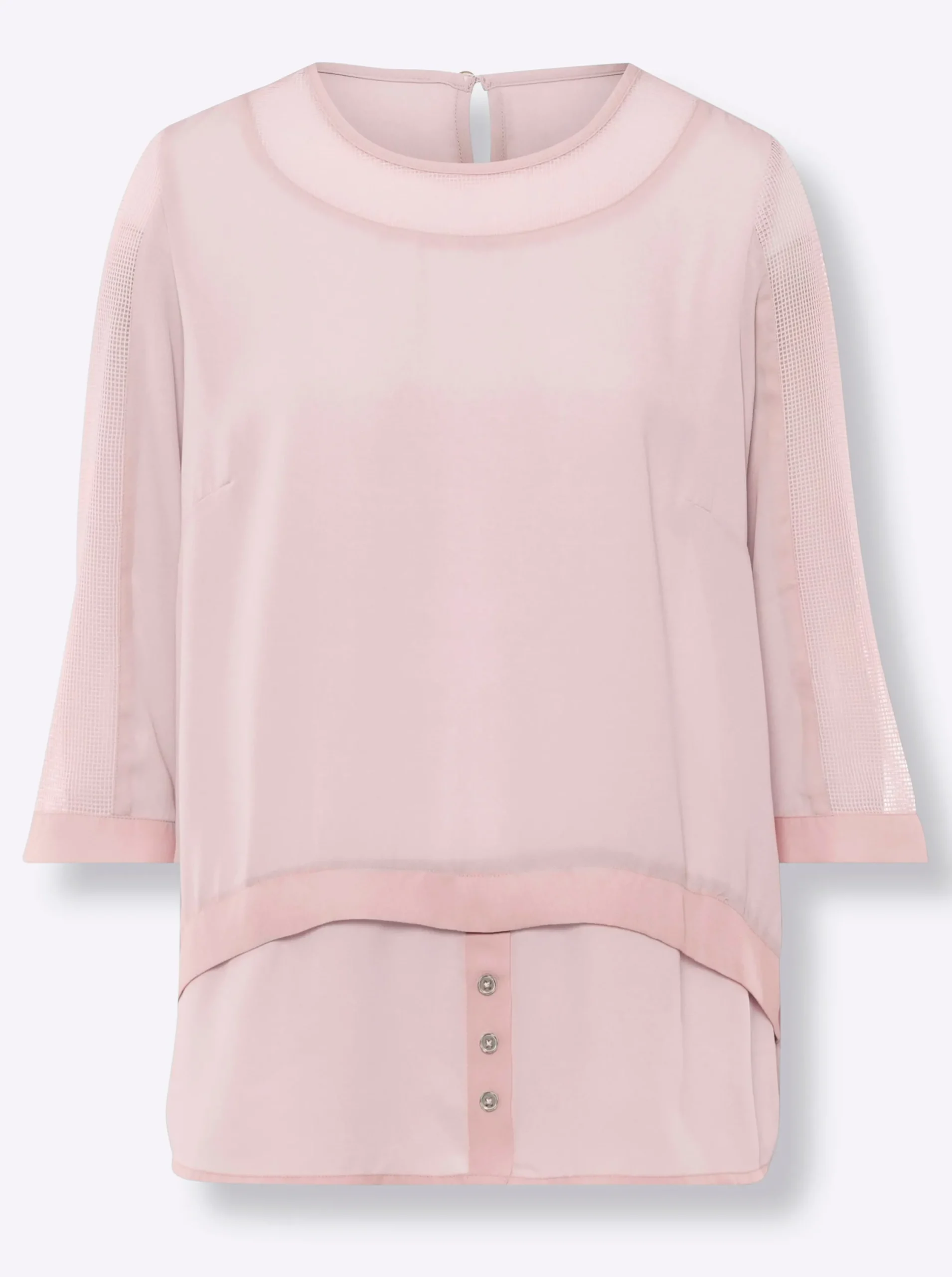 Strandmode|heine 2-in-1-Bluse hellrosé